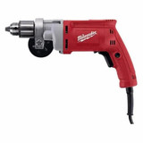 Electric Drill Kit, Grounded,  Heavy Duty, Metal,  Plastic Housing, Pistol Grip, Black,  Gray,  Red , Variable Speed Trigger Switch, 12-13/64 in Lg, Kit