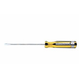 Screwdriver, Comfort Grip, 8-1/4 in Lg, Round Shank, 4 in Lg Shank, Vanadium Steel Shank, 1-3/16 in Dia Body, 0.037 in Thk Blade, ASME B107-15, Domed,  Tri-Lobe