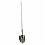 Shovel, 9-1/4 in Wd Blade, Steel Blade, Forward Turned-Step,  Open-Back Blade, 48 in Lg Handle, Straight, 9 in Lg Socket, 11-1/2 in Lg Blade, Round Blade Point