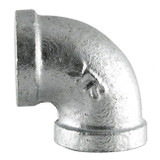 Hydraulic Elbow, 4 in, NPS End, 90 deg, 300 psi, 150 deg F, Malleable Iron, Galvanized