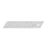 Utility Replacement Blade, Heavy Duty, 0.7 mm Thk, Snap-Off Blade, Micro Honed Blade, 7 -Section, Carbon Steel, 126 mm Lg Blade, 25 mm Wd Blade, Silver Color
