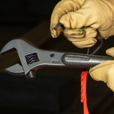 Construction Wrench, Versatile, Adjustable, 1-5/8 in Wrench Open, 16 in Lg, 0.79 in Wd Jaw, Taper, Alloy Steel Body, Alloy Steel, Black Oxide Coated