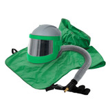 Respirator, Blast, Nylon, Gray,  Green Color
