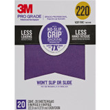 3M Sanding Sheet, 9 in Lg, 11 in Wd, 220 Grit, Aluminium Oxide Abrasive, Paint,  Metal and Wood Applicable, Purple Color
