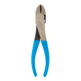 Diagonal Cutting Plier, High Leverage, 7-3/4 in Lg, Comfort Grip, High Carbon Steel Handle, Blue , Curved/Lap Joint Jaw, 1.02 in lg Jaw, Diagonal Cut