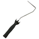 Roller Frame, 4 in Lg Roller, Suitable For Extension Poles,  Mini Roller, Steel Shank,  Plastic Threaded Grip