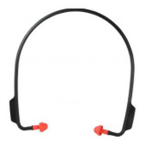 PIP Ear Plug, Reusable Banded, 20 dB, Self-Sealing Flange Shape, Universal, Red Plug, Thermoplastic Elastomer Plug, Black Cord