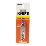 Micro Knife, 2-1/2 in Lg, 1-1/8 in Lg Blade, Neon Fiberglass Blade, 0.017 in Thk