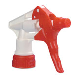 TRIGGER SPRAYER for 32 oz spray bottle, 9-1/4 in Lg, Polypropylene, Red,  White Color