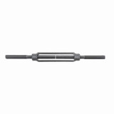 Turnbuckle, Stub End, Stub End/End, 1/2 in Dia Thread, 2200 lb Working, 9 in Take Up, 19 in Lg Closed, Drop Forged Steel, Self Colored