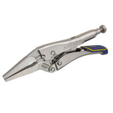 Locking Plier, Long Nose, Long Jaw, 2 in lg,  5/16 in thk Jaw, Alloy Steel Jaw, 6 in Lg, ProTouch™ Grip, Blue,  Yellow Handle Color