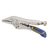 Locking Plier, Long Nose, Long Jaw, 2 in lg,  5/16 in thk Jaw, Alloy Steel Jaw, 6 in Lg, ProTouch™ Grip, Blue,  Yellow Handle Color