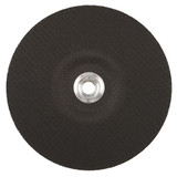 WEILER Tiger Zirc Type 27 Grinding Wheel, 7 inch x 1/8 inch x 5/8-11 Fast and Long Life,  Performance Line,  T Wheel Hardness, Black Wheel, 1 Reinforced, ANSI B7.1-2010, 