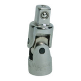 Universal Joint, Imperial, Male Drive, 0.5 in Male Drive, 2.6875 in Lg, Socket Adapter, ANSI B107.10M, CSA, Steel, Polished Chrome Coated, JHWS-140A