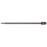 MILWAUKEE Drill Bit Extension, 1/4 in Shank, 12 in Lg, 1 in Dia Body, Steel, Suitable For 1/4 in Shank and Cordless Drill