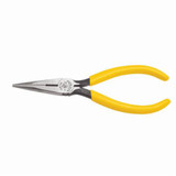 Long Nose Plier, Standard, Knurled Jaw, 1-1/2 in Lg Jaw, 11/16 in Wd Jaw, 5-5/8 in Lg, Plastic Handle, Yellow Color