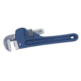 Pipe Wrench, Heavy duty,  Straight, 7/8 in, 6 in Lg, Hook Jaw, Plain Grip, Cast Iron Handle, Standard Adjustment