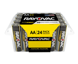 RAYOVAC AA Battery, Alkaline, 1-1/2 V, 24-pack