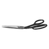 Rug Shear, Hooked,  Candlewick Rug Applicable, Nickel Plated, Black Handle , Steel Blade, Offset