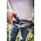 Aviation Snip, Compound Action Straight and Left Cut, 18 ga Low Carbon Steel, 1-3/8 in Lg of Cut, Left/Straight Snip, 9-3/4 in Lg, Serrated Blade