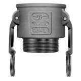 Coupler, Type B,  Cam and Groove, Coupler, 4 x 2 in, Female Coupler x MNPT End, Aluminium, Domestic