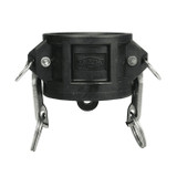 Dust Cap, Type H,  Cam and Groove, Dust Cap, 2 in, 2-1/4 in Lg, 100 psi, 70 deg F, Glass-Filled Polypropylene, Domestic