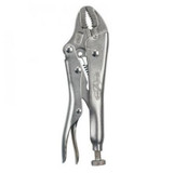 Locking Plier, Curved Jaw, 1-1/8 in Jaw, Alloy Steel Jaw, 5 in Lg