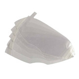 Window Lens, Peel Away, Suitable For North® 7600 Series Full Facepiece Respirator, 6 in, Plastic, Clear , 6 in wd,  1/2 in lg,  0.13 in ht