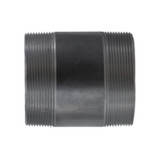 Pipe Nipple, Closed, 4 in, MNPT End, 2-7/8 in Lg, SCH 40, 2210 psi, -200 to 150 deg F, Welded, Steel, Black , Import