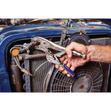 Locking Plier, Curved Jaw, 1-7/8 in Jaw, Carbon Steel Jaw, 10 in Lg