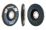 METABO Flap Disc, 4-1/2 in Dia Disc, 7/8 in Center Hole, 60 Grit, Type 29 Disc, Fiberglass Backing, 13300 rpm Max