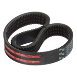 GATES Wedge V-Belt, 4/3VX630 Molded Notch,  Heavy Duty, 3VX Section, 0.39 in Wd Top, 62.24 in Lg Outside, 0.31 in Thk, 4 -Rib, 3.82 in Min Dia Pulley, -60 to 250 deg F, EPDM