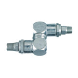 Straight Swivel, High Pressure, Steel, 1/2 x 3/8 in MNPT Thread