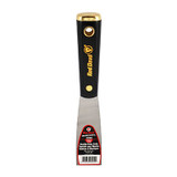 Putty Knife, Spackling, Solid Blade, 1.25 in Wd Blade, Flexible Blade, Steel Blade, Nylon Handle, Lacquered, Black Color, Flex