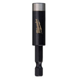 Bit Tip Holder, Magnetic, 1/4 in Drive, Hex Drive, 1/4 in Shank, 3 in Lg, 0.433 in Dia, Steel, Black Oxide