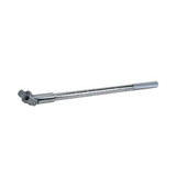 Socket Handle, Flex, 3/8 in Drive, 1 -Piece, 22-1/8 in Lg, Chromium Vanadium Steel, Polished Chrome, Black , 2 in wd,  12 in lg