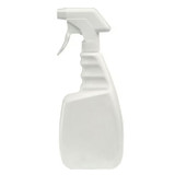 Trigger Spray Bottle, Empty, 20 oz, 14 in Lg, 11-1/4 in Wd, High Density Polyethylene, 28 mm Closure, White Color