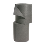 SPILLTECH Split Roll, Heavy Weight, 150 ft Lg, 15 in Wd, 49.8 gal, Fluids Absorbed Oil/Coolant/Solvent/Water, Polypropylene, Gray Color