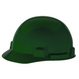 Bump Cap, Slotted, Fits Hat 6-1/2 to 8 in, Green , Polyethylene, 4-Point,  Fast-Trac® III Ratchet Suspension, ANSI Class 1,  Class F