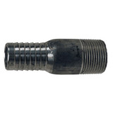 DIXON Pipe Nipple, Combination, 2 in, MNPT x Hose Barb End, 3-1/8 in Lg, Aluminium, Domestic