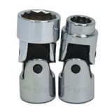 Universal Socket, Standard, Imperial, Square Drive, 3/8 in Drive, Universal Socket, 3/8 in Socket, 1-25/32 in Lg, 1/4 in Dp Open, 3/4 in Wd Drive End