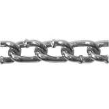 Machine Chain, Twist Link, 4/0, 0.89 in Lg, 670 lb, Carbon Steel, Zinc Plated