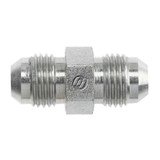 Hydraulic Adapter, Straight, 9/16-18 x 7/16-20 in, 37 deg Male SAE JIC Flare End, 5/8 in Hex, 1.406 in Lg, 6000 psi, Steel, 0.65 in wd,  1.406 in lg