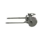 Tube Bender, Geared Ratchet, 180 deg Bend, 3 in Bend Radius, 5/8 in Thk Pipe/Tube, Cast Aluminum Body, Long,  Non-Cushioned, 22 in lg
