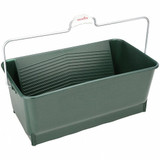 Paint Bucket, Roll Off, 14 in Dp, Polypropylene, Green , 5 gal Container, 14 in Lg, 24 in Wd