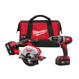 Cordless Combo Tool Kit, Keyless Blade, 6 -Piece, Box, Metal, Red , Kit, Hammer Drill,  Driver, 18 VDC, Lithium-Ion, 3 Ah