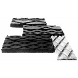 Conveyor Pulley Lagging, 13-1/2 in Wd Pulley, 3/4 in Thk, Rubber