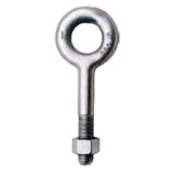 Eye Bolt, Imperial, 5/16 in Dia, 4-1/4 in Lg Shank, Stainless Steel, Hot Dipped Galvanized, 0.62 in ID Eye, 1-1/4 in OD Eye, 2-1/2 in Lg Thread