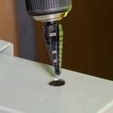 KLEIN Drill Bit, Imperial, #3 Letter/Wire, 1/4 in Min Dia Hole, 3/4 in Max Dia Hole, 2 -Flute, Hex Shank, Right Hand Cut, Steel Cut Edge, Steel