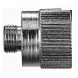 Coupler Adapter, Button Head, 3/8 in NPTF x 7/16 in-27 MNPT Thread